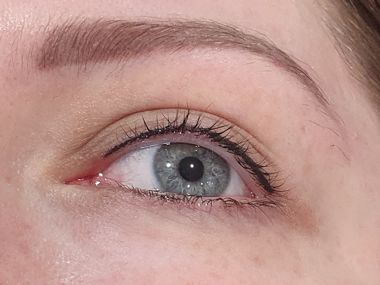 Healed semi-permanent brow and eyeliner