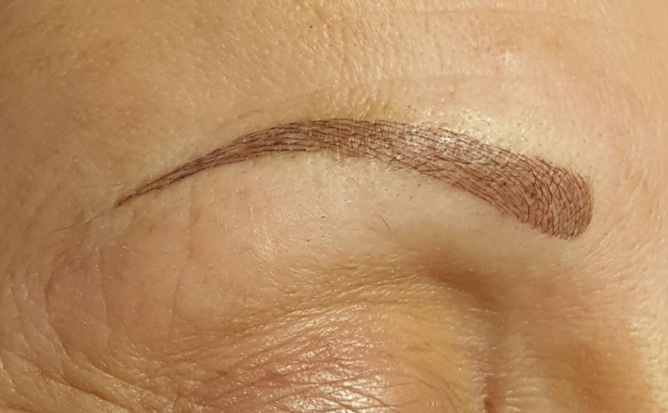 Healed semi-permanent brow